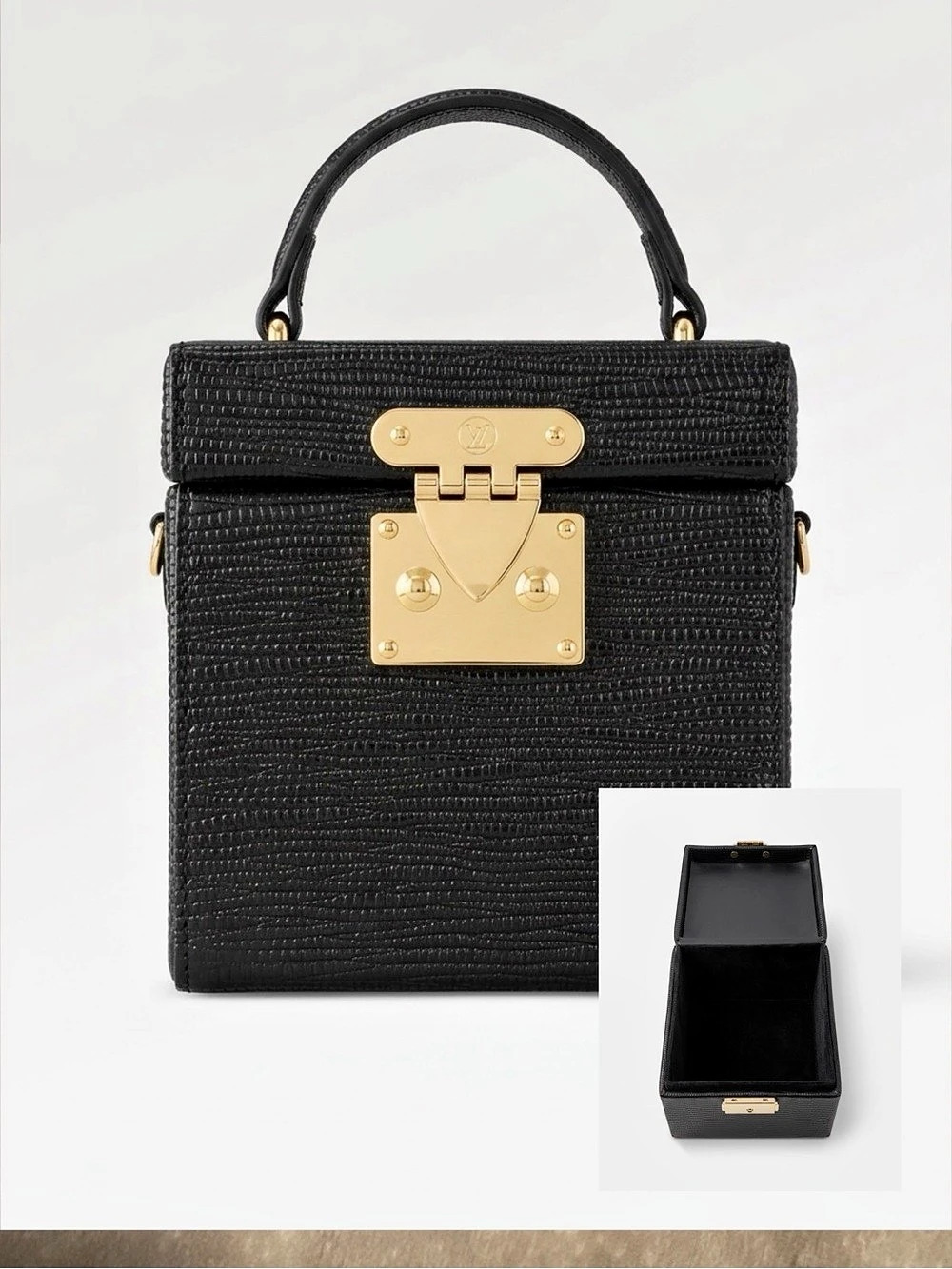Box Structured Black Mini Bag